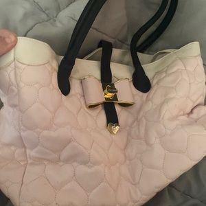 Pink Heart Quilted Bag